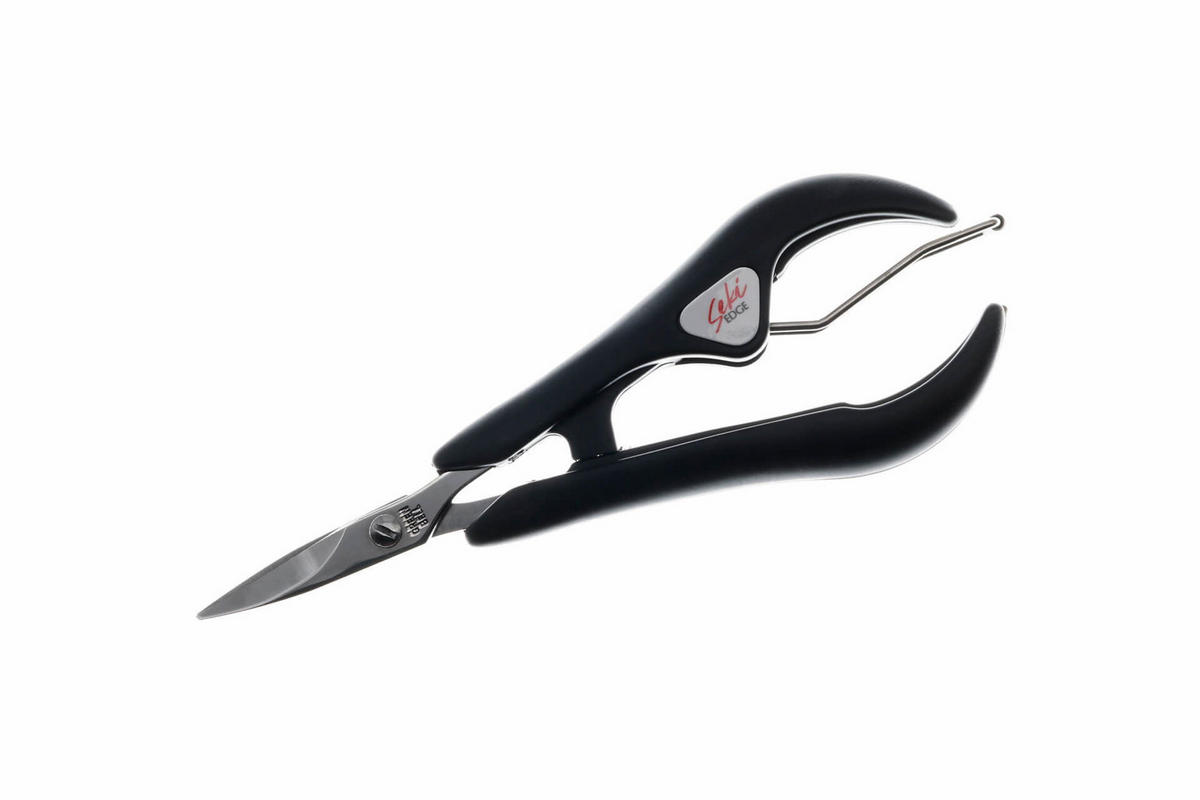 NAGELSCHERE EDELSTAHL SS-201, 12.3 cm - Silberfarben/Schwarz, Metall (4.5/1.2/12.3cm) - Seki EDGE