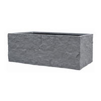 PFLANZKASTEN The Rock 20x64x20 cm, Grau, Fiberstone - Anthrazit, Kunststoff (83/73/33cm) - dasmöbelwerk