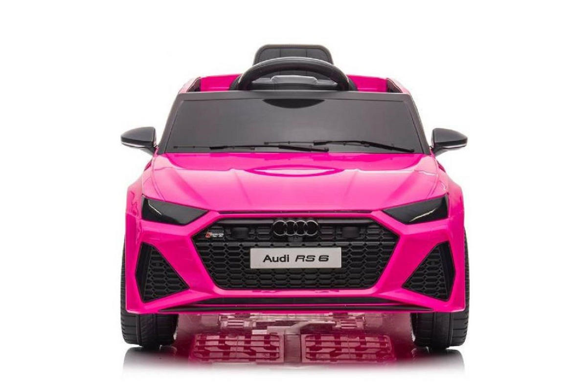 KINDER ELEKTROAUTO Audi RS6 pink EVA-Reifen, Kunstledersitz, MP3-Anschluss, Musikfunktion, lizenziert - Pink, Kunststoff (102/60/43cm) - Es-Toys