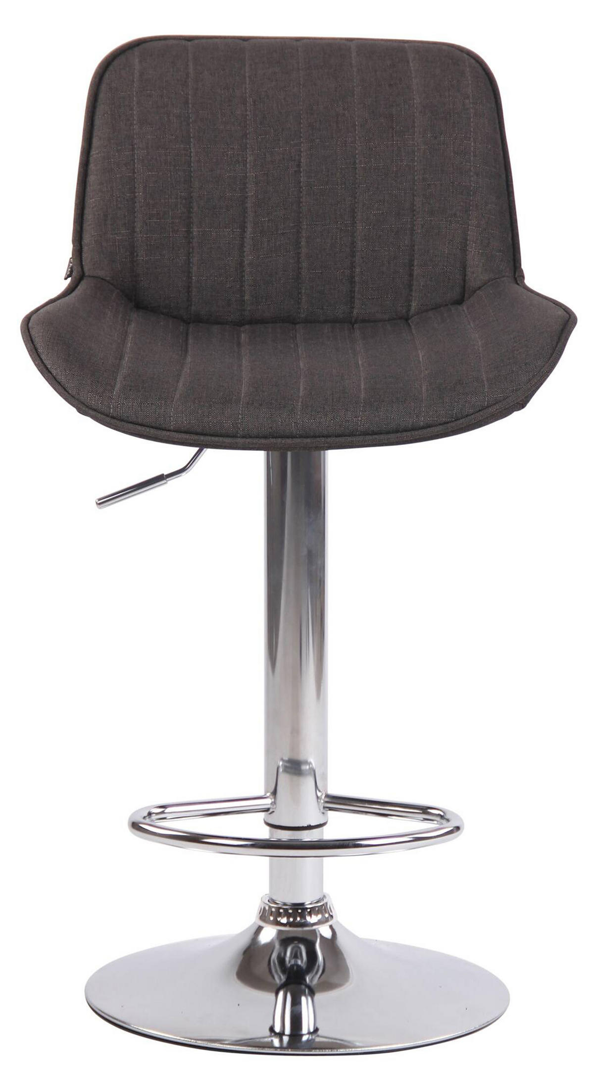 BARHOCKER 2er Set Lentos Stoff chrom dunkelgrau - Chromfarben/Dunkelgrau, Textil/Metall (50/108/50cm) - TPFLiving