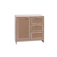 KOMMODE mit Tür 3 Schubladen Helles Holz 80/40/80 - Braun, Holz (80/80/40cm) - Mobili Rebecca