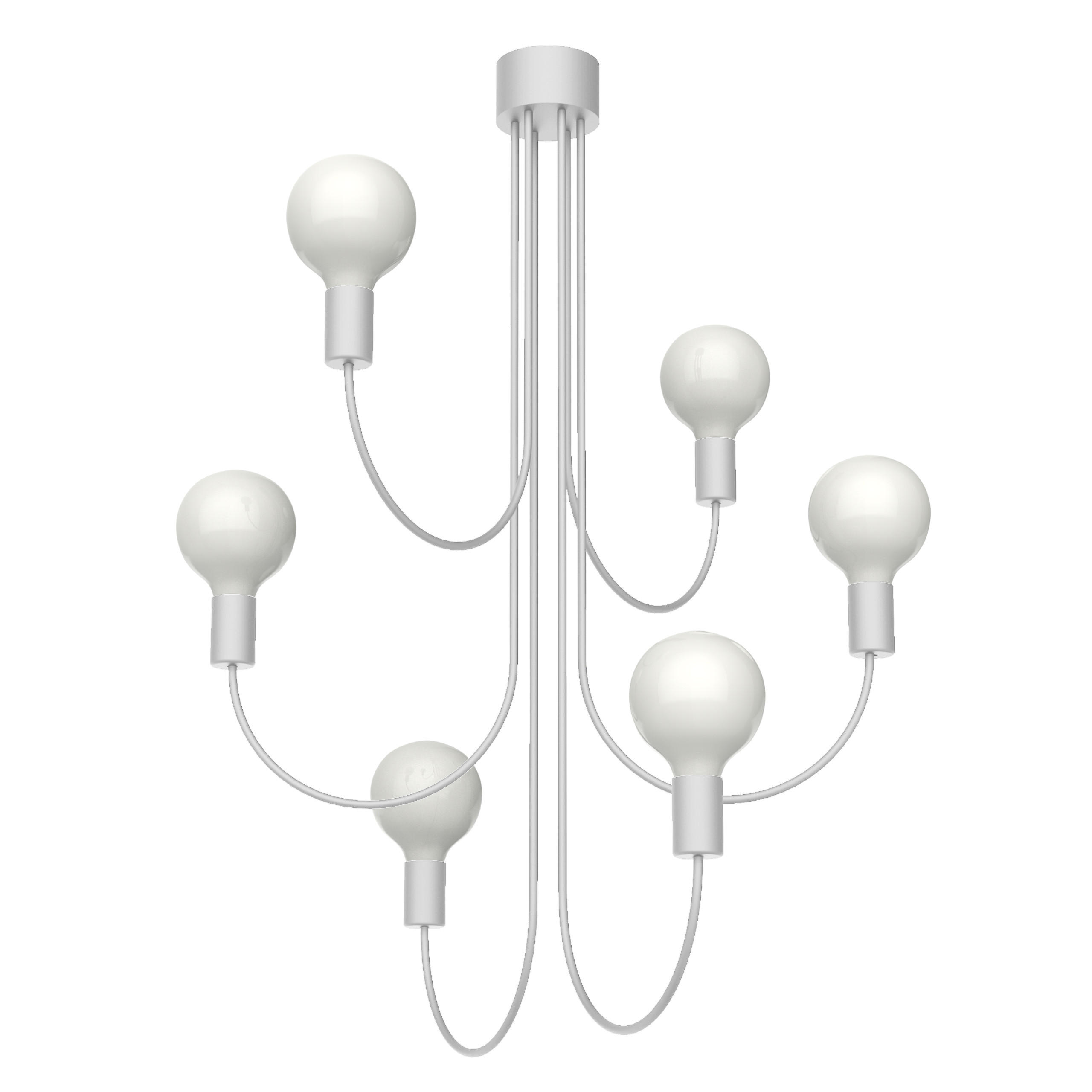 DECKENLEUCHTE - Weiß, Metall (60/60/115cm) - Lumicom