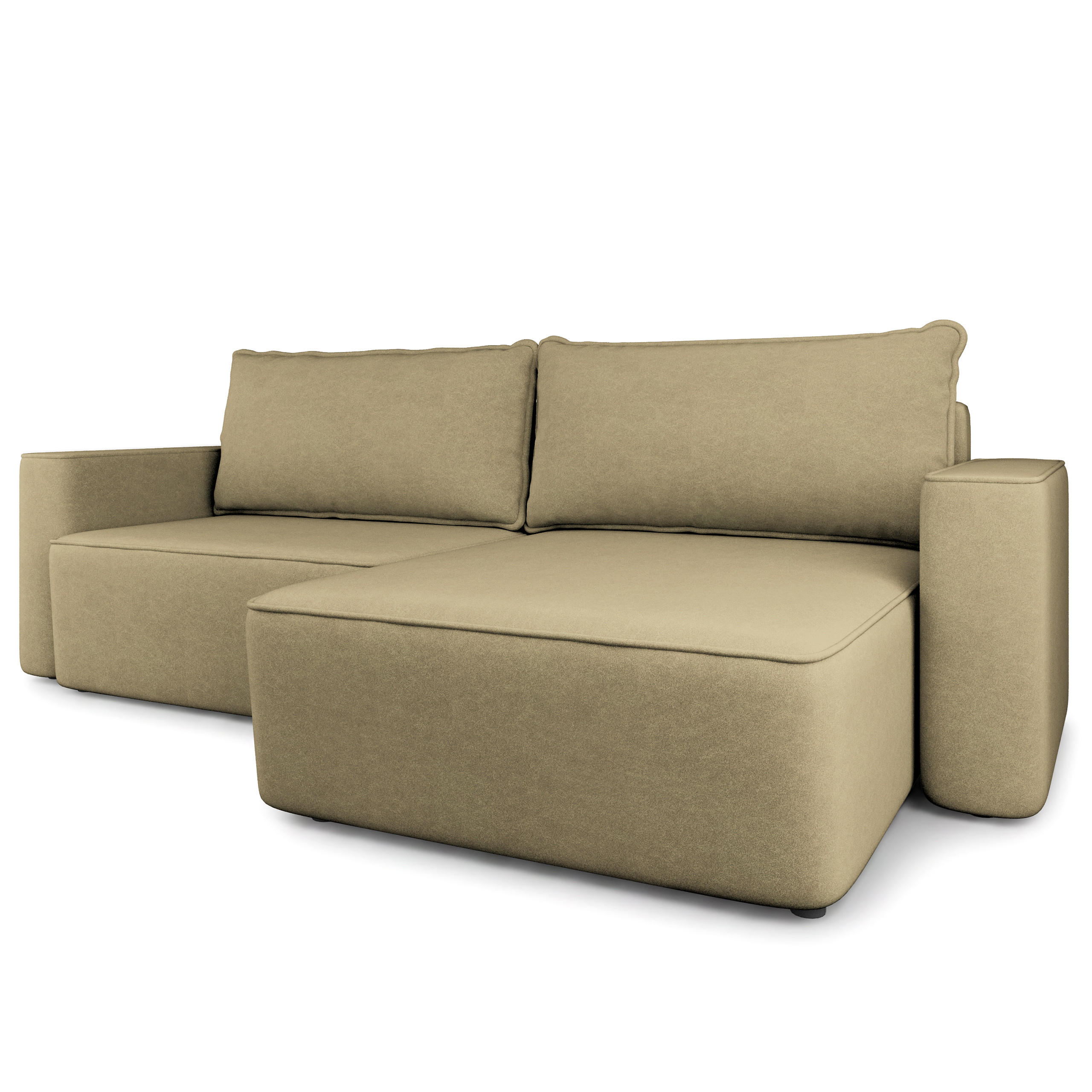 Masseno Ecksofa Currygelb 252x162 cm