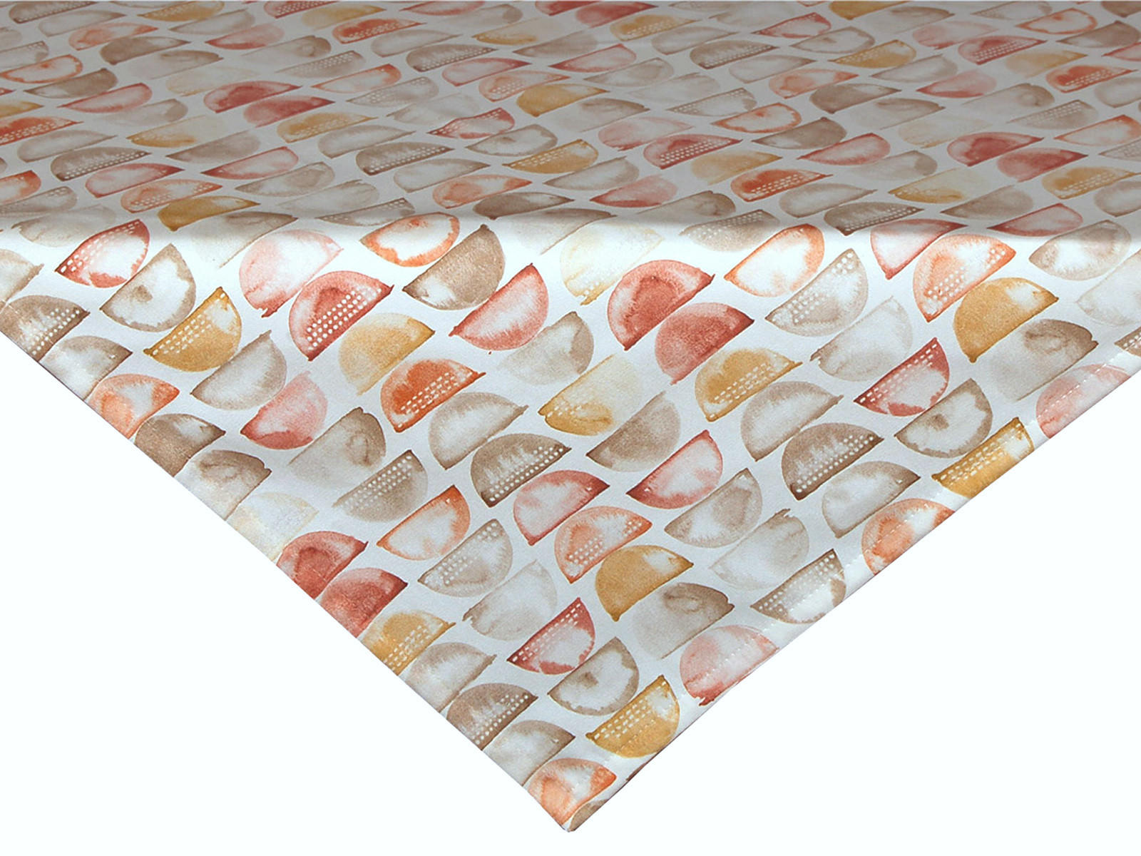 MITTELDECKE Ubuntu erdton 100% Baunwolle 80/80 cm - Taupe/Currygelb, Textil (80/80cm) - beties Heimtextil