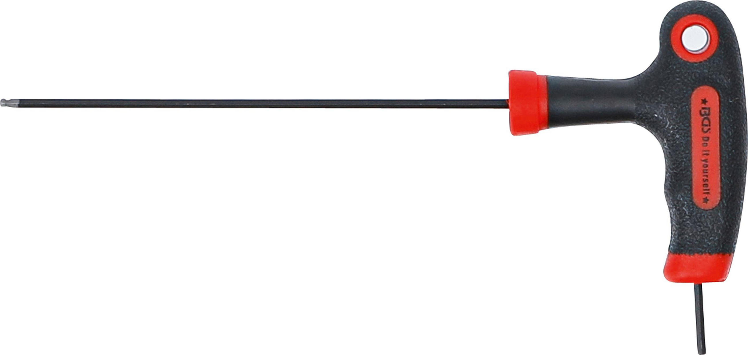 SCHRAUBENDREHER MIT T-GRIFF UND SEITLICHER KLINGE | INNENSECHSKANT / - Multicolor, Kunststoff/Metall (1/1cm) - BGS technic