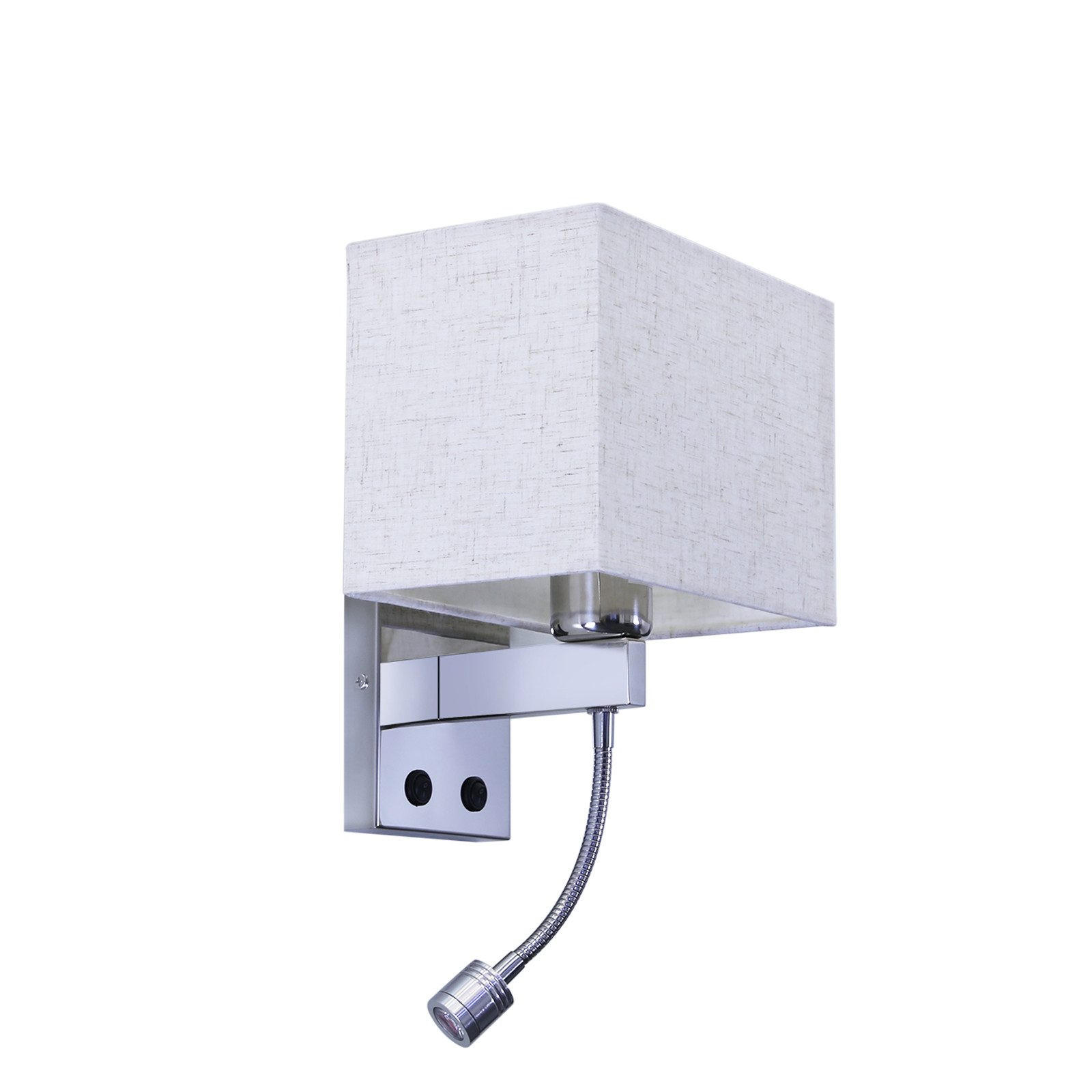 ZMH Led-Wandleuchte Silber 17x20x36 cm