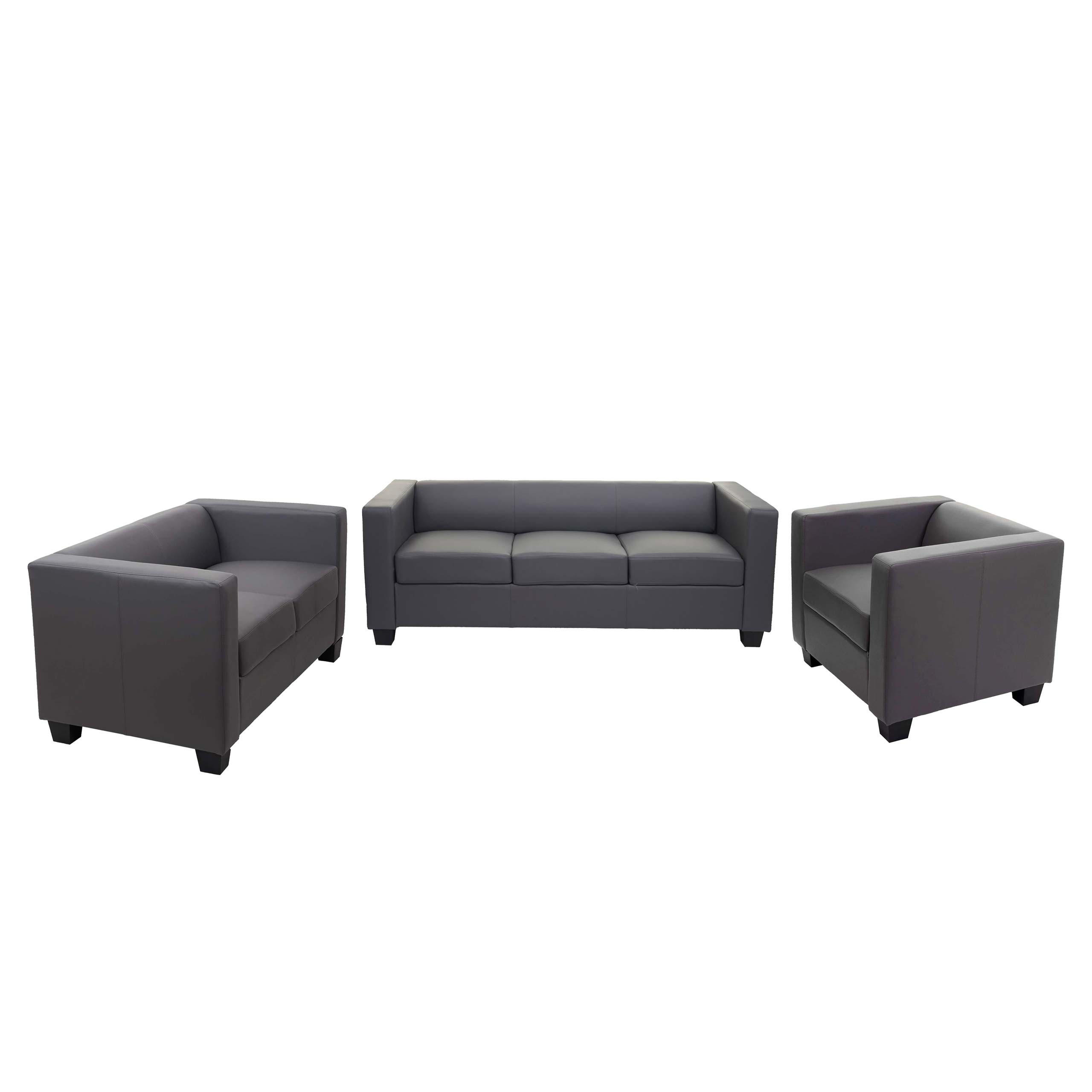 SOFAGARNITUR Grau 3er-Set - Grau, Textil (400/70/300cm) - MCW
