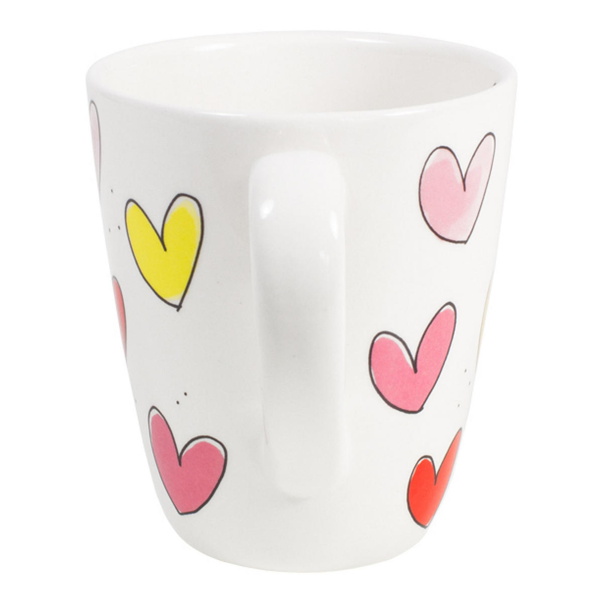 BECHER Herzen in Bunt - 350 ml - Multicolor, Keramik (0.35L) - Blond Amsterdam