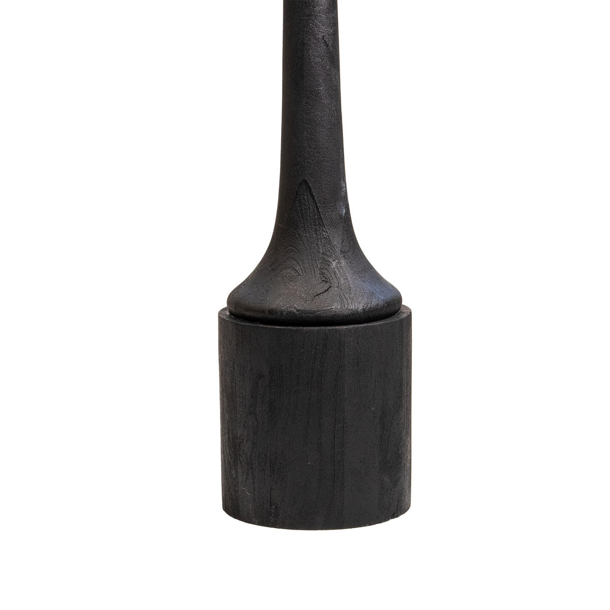 STEHLAMPE aus Holz 55cm, schwarz - Schwarz, Holz (55/55/150cm) - Giga Meubel