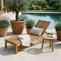 SONNENLIEGE GRANADA - Naturfarben, Holz (65/39/200cm) - CARO-Möbel