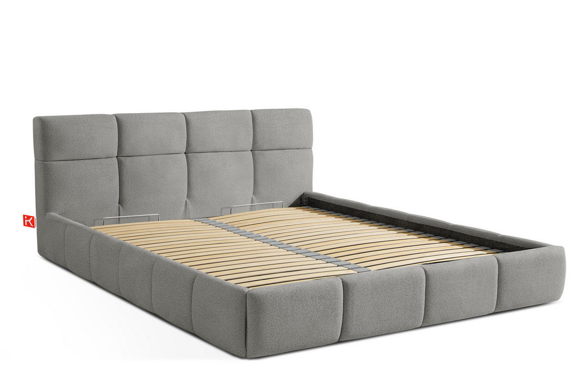 POLSTERBETT ALTOS, grau - Grau, Holz/Holzwerkstoff (160/200cm) - KONSIMO®