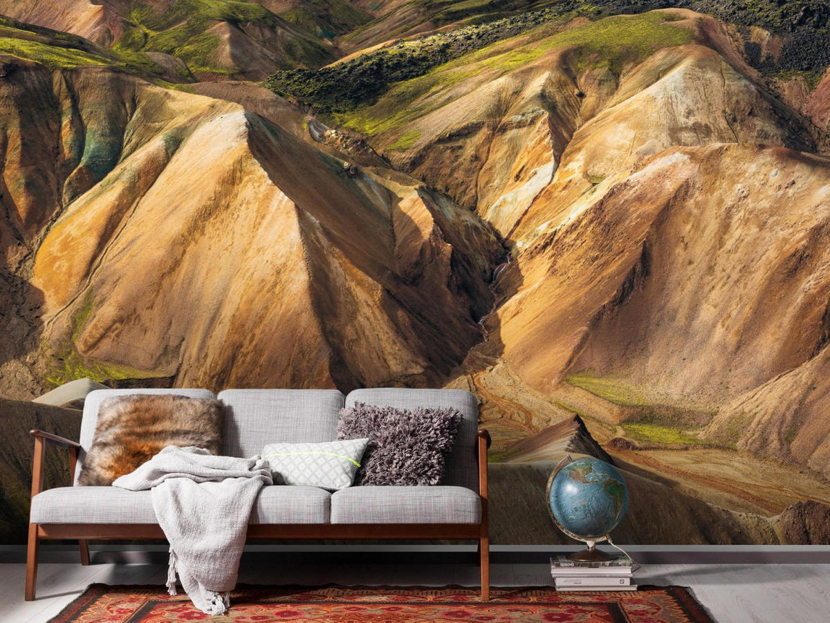FOTOTAPETE Berglandschaft 400 x 250 cm - Beige, Papier (400/250cm) - Sanders & Sanders