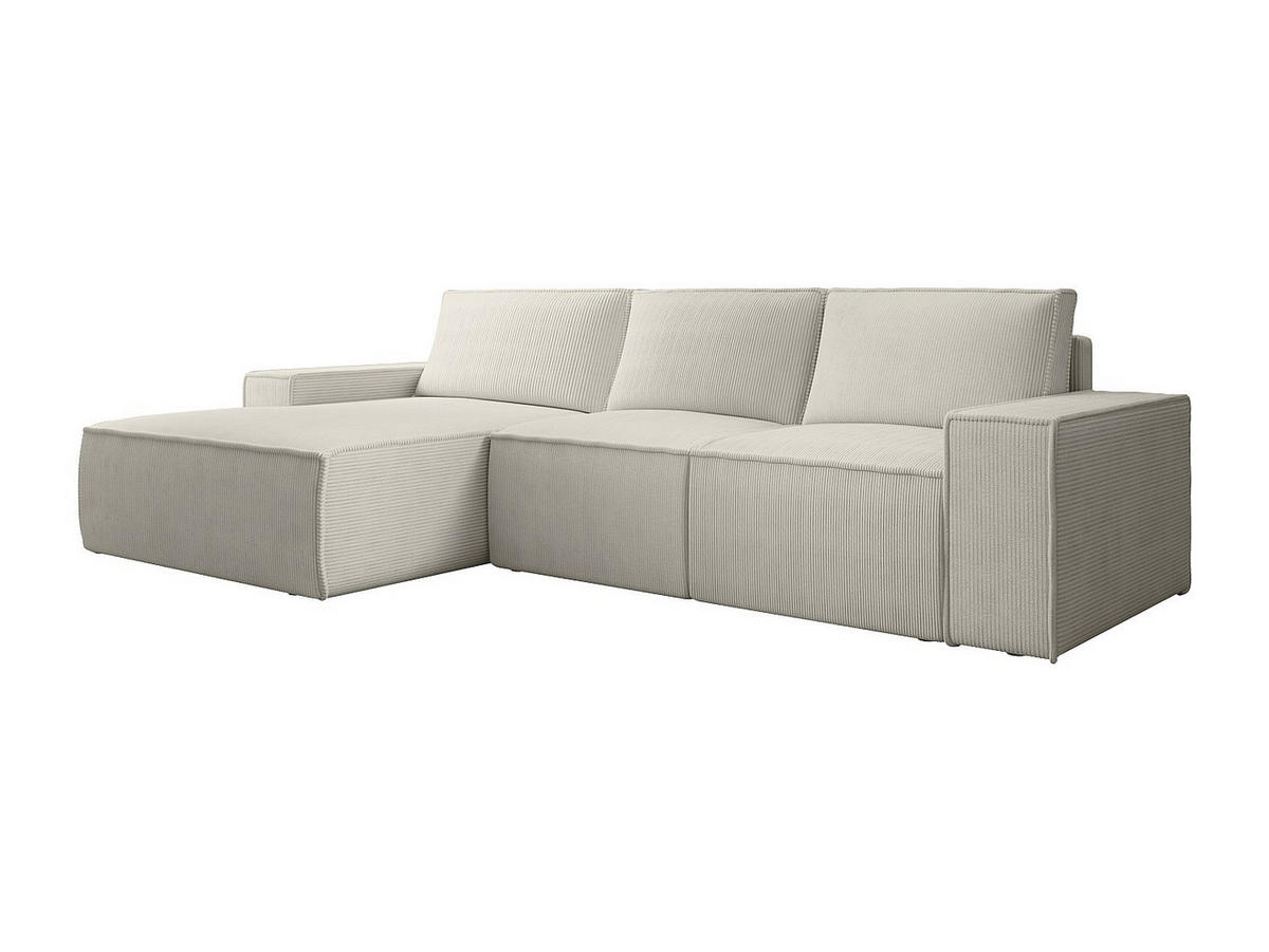 SCHLAFSOFA - 5 Personen - stoff - beige Amelia - Beige, Textil (297/167cm) - Vente-Unique