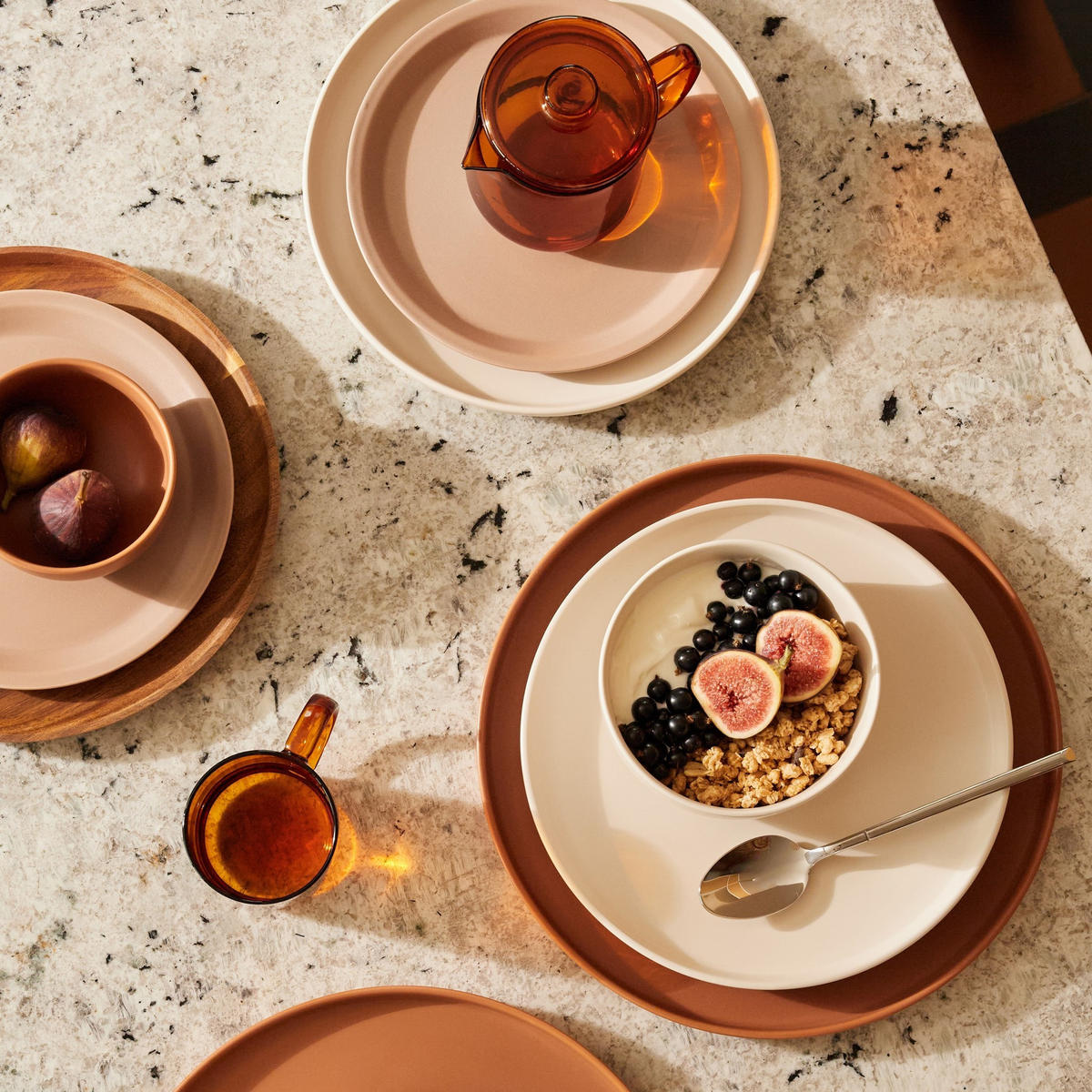 DESSERTTELLER Terro - Hellbraun, Stein (21.5cm) - home&you