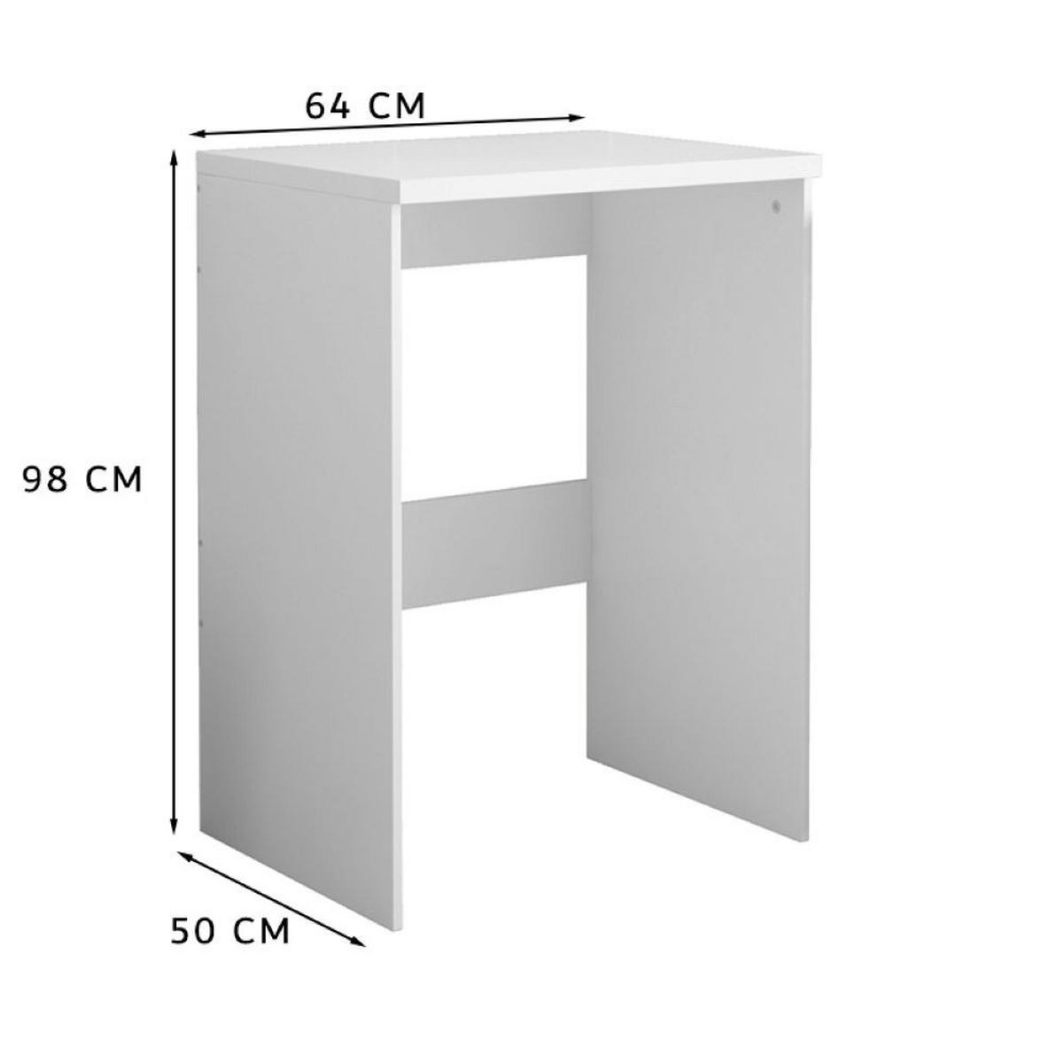 BADEZIMMERSCHRANK, weiß 64/50/98 cm - Weiß, Holzwerkstoff (95/9/54.5cm)