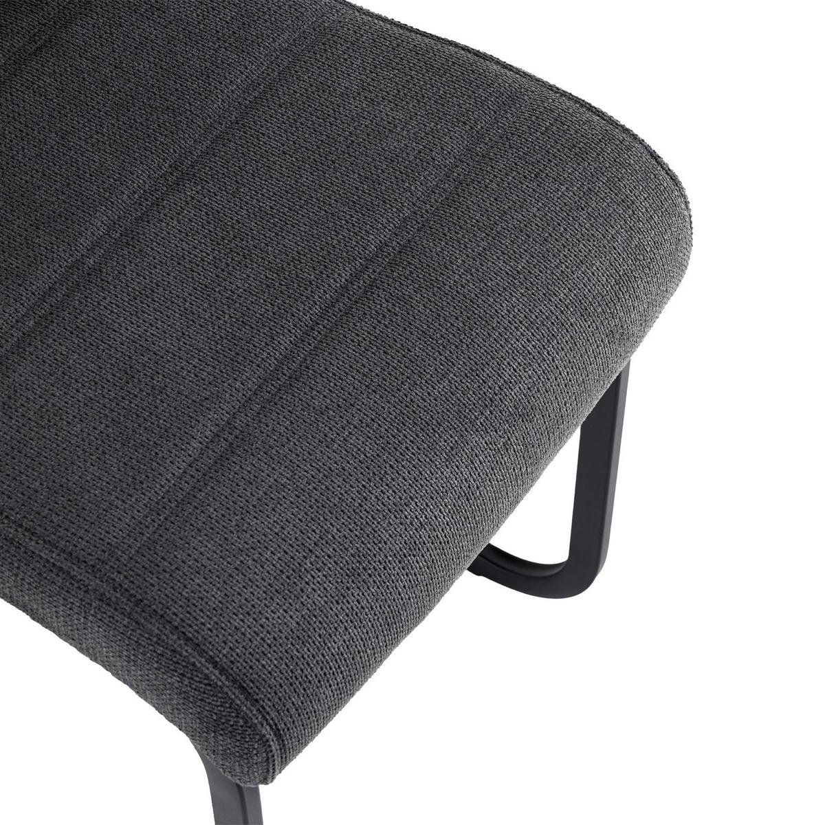 SCHWINGSTUHL LETTICIA 4ER-SET - Anthrazit, Textil (44/97/59cm) - IDIMEX