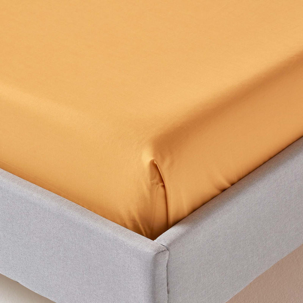 Thumbnail - Homescapes Bettlaken, Gelb, Textil, Rechteckig, 240x300 cm, Oeko-Tex®, Schlaftextilien, Bettwäsche, Bettlaken