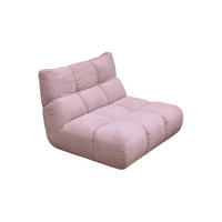 DREHSESSEL VIVIEN Pink Cord Drehbar (360°) - Pink/Schwarz, Kunststoff/Textil (112/85/108cm) - KAWOLA