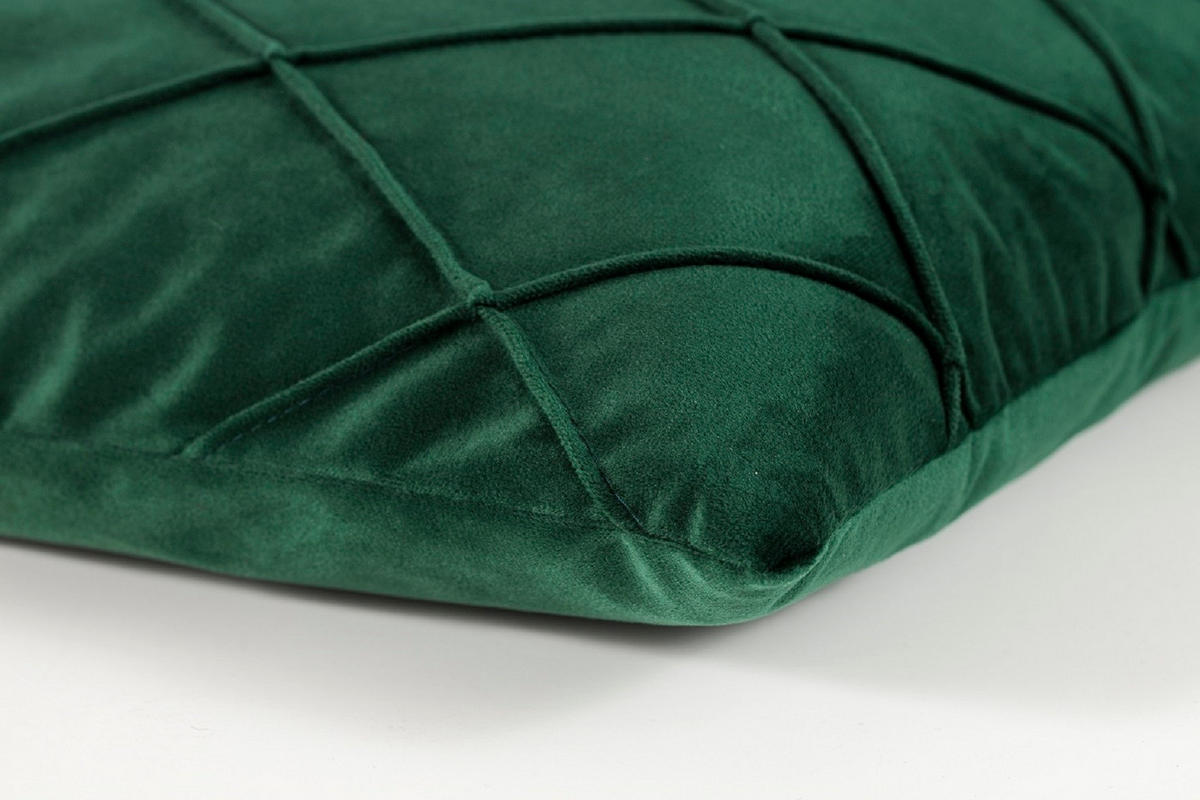 KISSENHÜLLE 2er Set Nobless Rauten 50/50 cm grün - Grün, Textil (50/50cm) - Magma Heimtexx