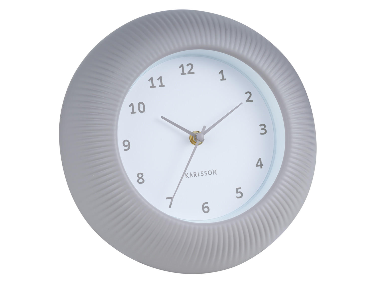 WANDUHR Tender Rib Ø25 cm - Grau, Kunststoff (25/4.5/25cm) - Karlsson