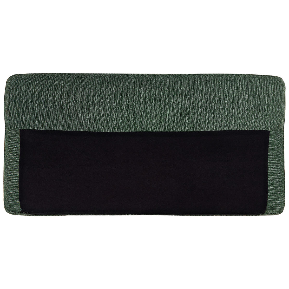 2-SITZER-ECKSOFA dunkelgrün rechtsseitig Breda - Schwarz/Grün, Textil (192/155cm) - Beliani