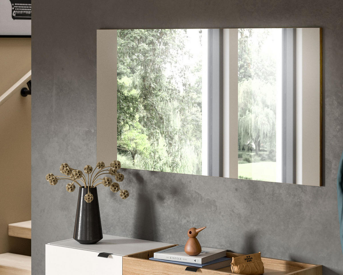 GARDEROBENSPIEGEL Eiche Evoke 120 x 64 cm, Wandspiegel rahmenlos - Eichefarben, Glas/Holzwerkstoff (160/64/2cm) - Inn.Furn