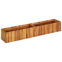 HOCHBEET aus Holz JONA 150x30x25 cm Akazienholz - Braun, Holz (150/25/30cm) - DELUKE
