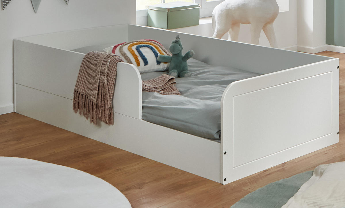 BODENBETT Thilo 90 x 200 cm - Weiß, Holzwerkstoff (90/200cm) - arthur berndt