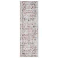 VINTAGE-LÄUFER George waschbar 80x240 cm - Taupe/Creme, Kunststoff (80/240cm) - benuta