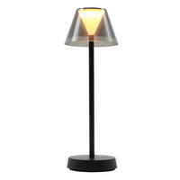 LED-TISCHLAMPE BEVERLY schwarz - Schwarz, Metall (13/13/34cm) - Lumisky