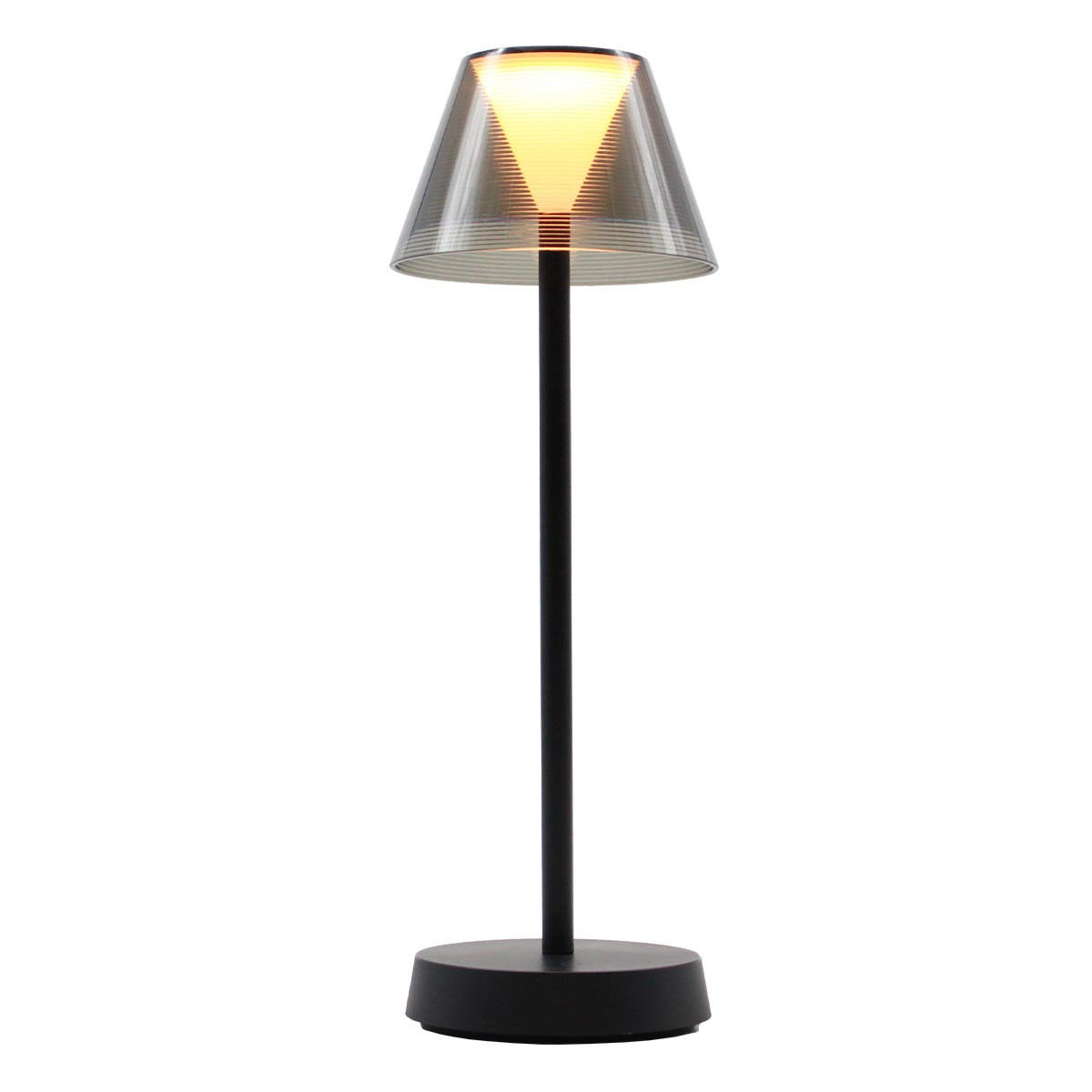 LED-TISCHLAMPE BEVERLY schwarz - Schwarz, Metall (13/13/34cm) - Lumisky
