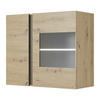 VITRINE ANDEBU WIT1 ABS-Kante Eiche Eiche - Eichefarben/Braun, Glas/Holzwerkstoff (96/82/40cm) - Komodee