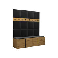 GARDEROBEN-SET Orion V - Anthrazit/Eiche Artisan, Holzwerkstoff/Kunststoff (168/186/46cm) - MIRJAN24