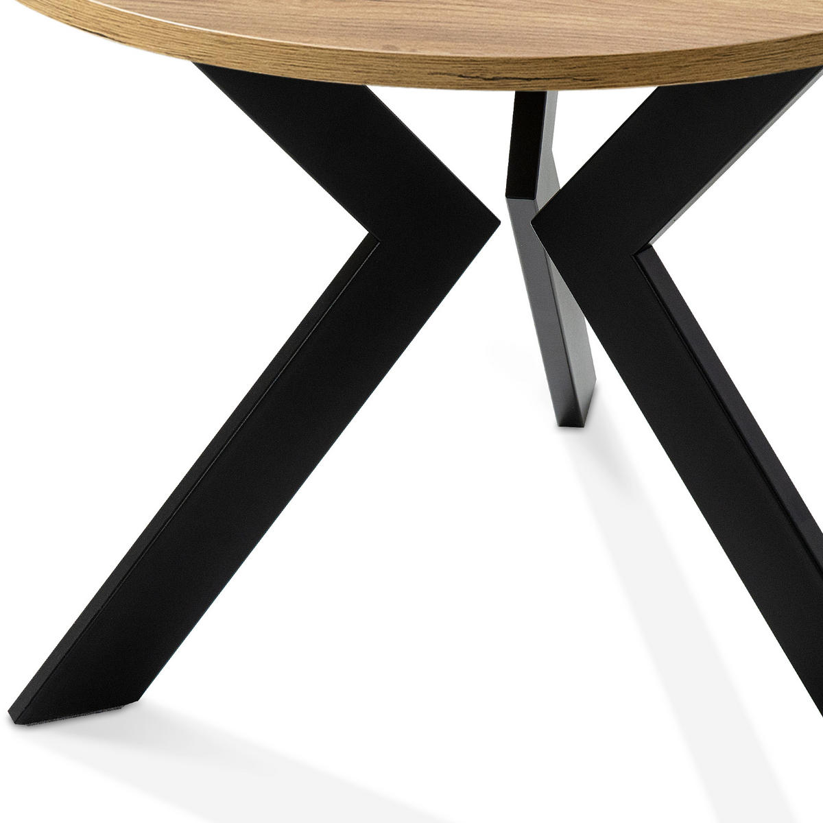 COUCHTISCH LARDA Kaffeetisch - Eichefarben, Holzwerkstoff/Metall (65/65/51cm) - KONSIMO®