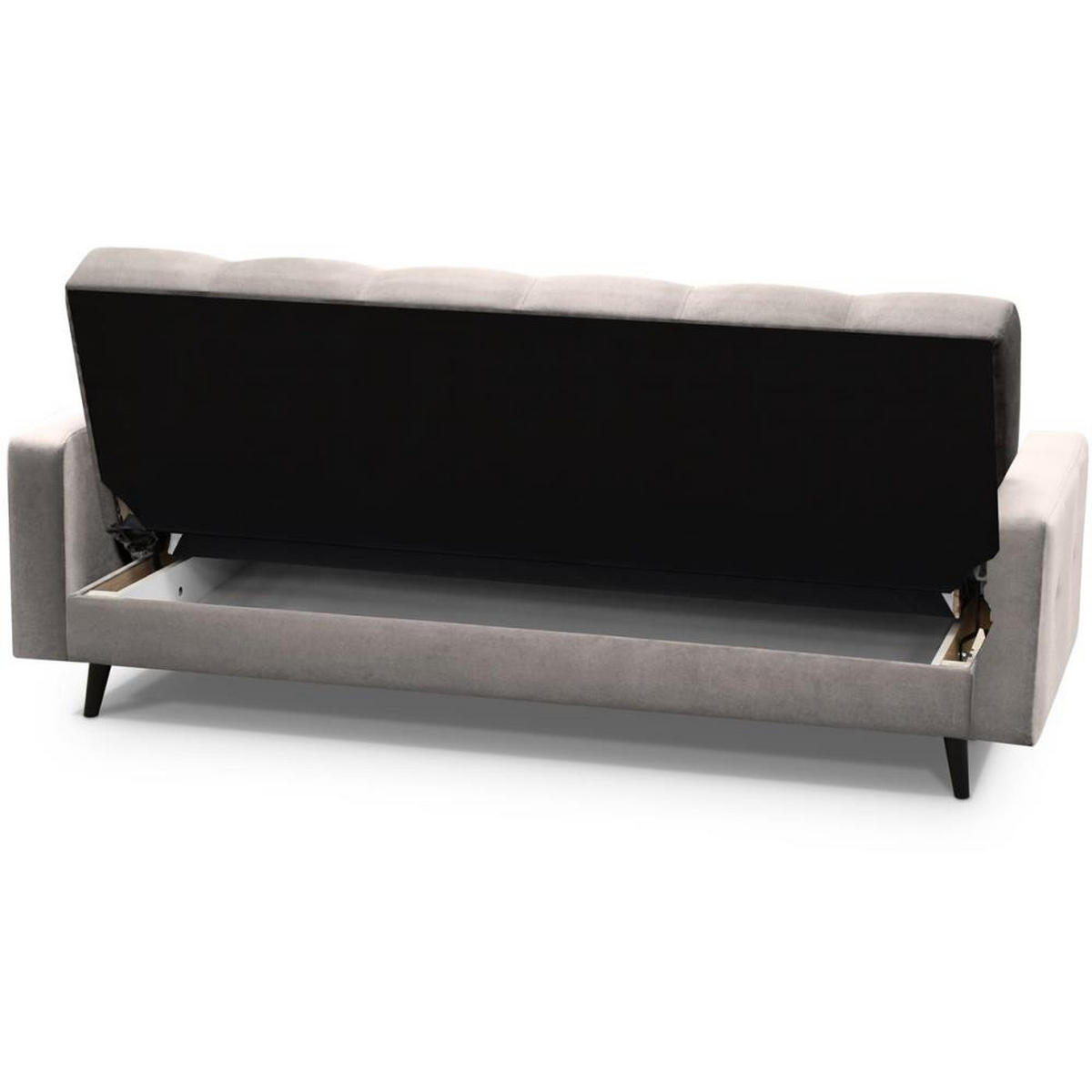 3-SITZER Schlafsofa Nancy Bis beige - Beige, Holz/Textil (220/89/93cm) - Beautysofa