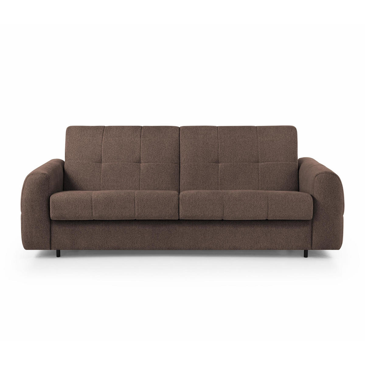 SCHLAFSOFA Pireus mit italienischem Gestell, 180x200, Braun - Schwarz/Braun, Textil (250/90/100cm) - Beautysofa