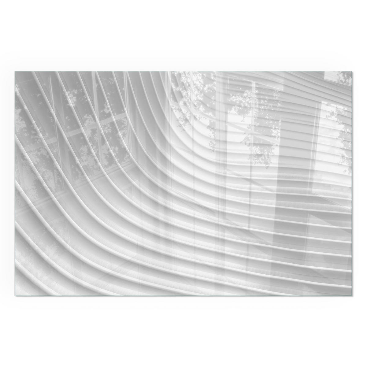 GLASPLATTE für Kamin 60x40 cm - Weiß, Glas (60/40/0.4cm) - TULUP