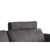 KOPFSTÜTZE MALTA Anthrazit Webstoff - Anthrazit, Textil (100/23/15cm) - KAWOLA