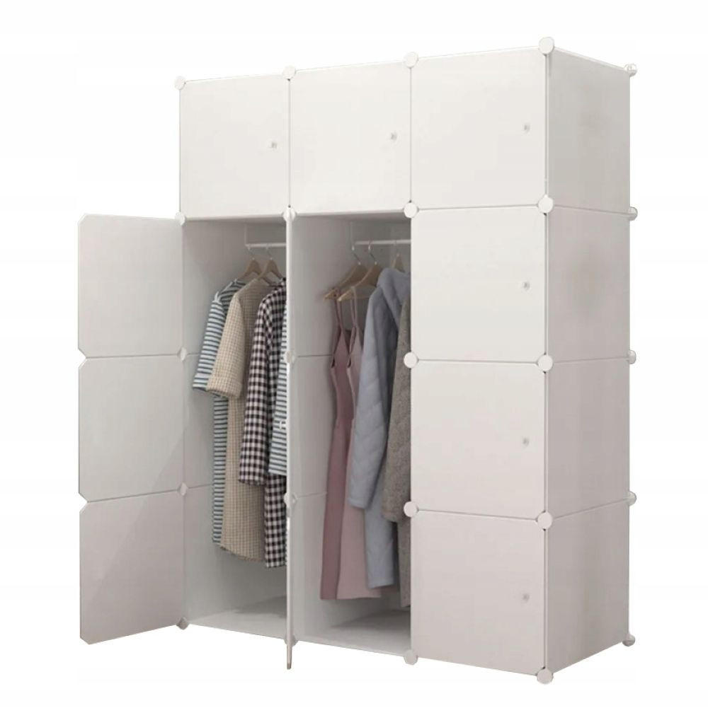 SCHRANK, weiß, 47/147/147 cm - Weiß, Holzwerkstoff (111/147/47cm) - Rexo
