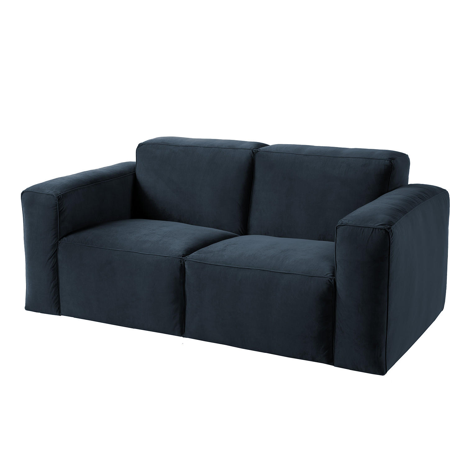 2-SITZER SOFA - Dunkelblau, Textil (190/75/96cm) - home24