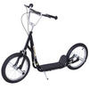KINDERROLLER mit Luftreifen Scooter Roller Kinder Roller Kickboard 16'' Schwarz - Schwarz, Metall (143/58/100cm) - HOMCOM
