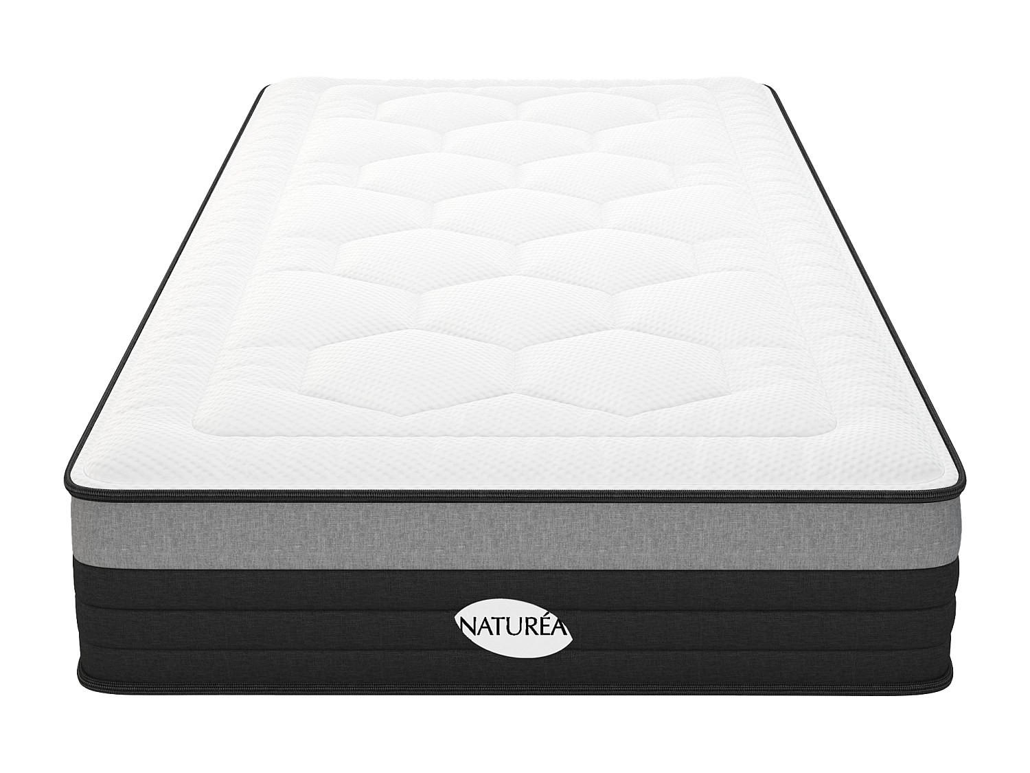 STANDARDMATRATZE - 1 Person - stoff - weiß Amarante - Weiß, Textil (90/200cm) - Vente-Unique