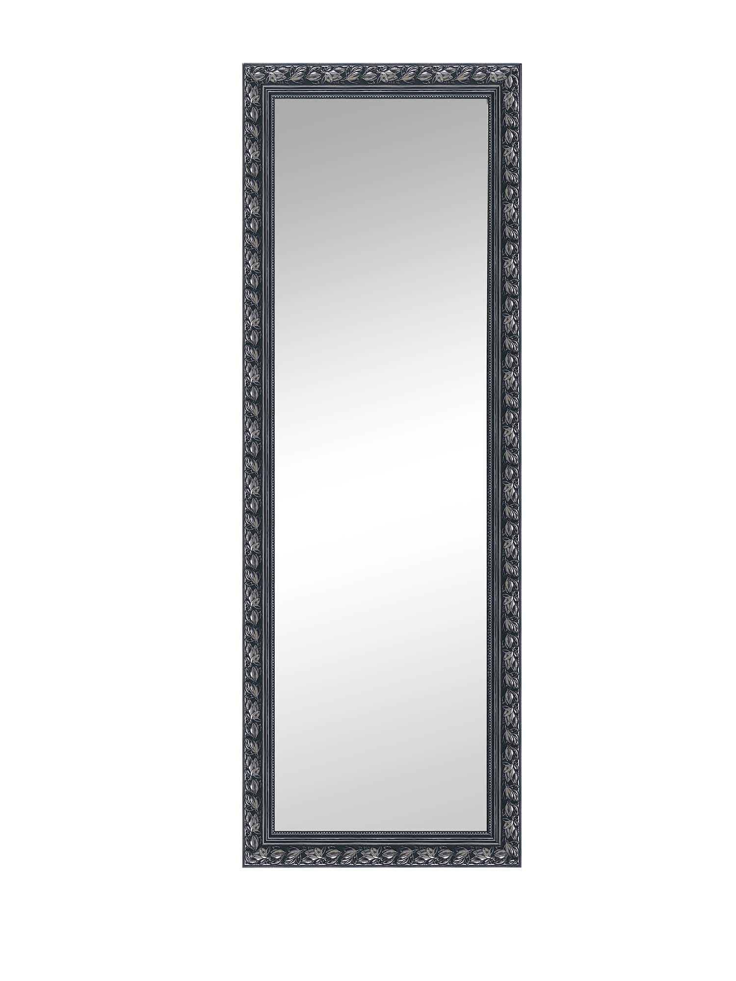 WANDSPIEGEL Tanja Schwarz-Silber - 50 x 150cm - Schwarz, Holz (50/150/3cm) - Niermann