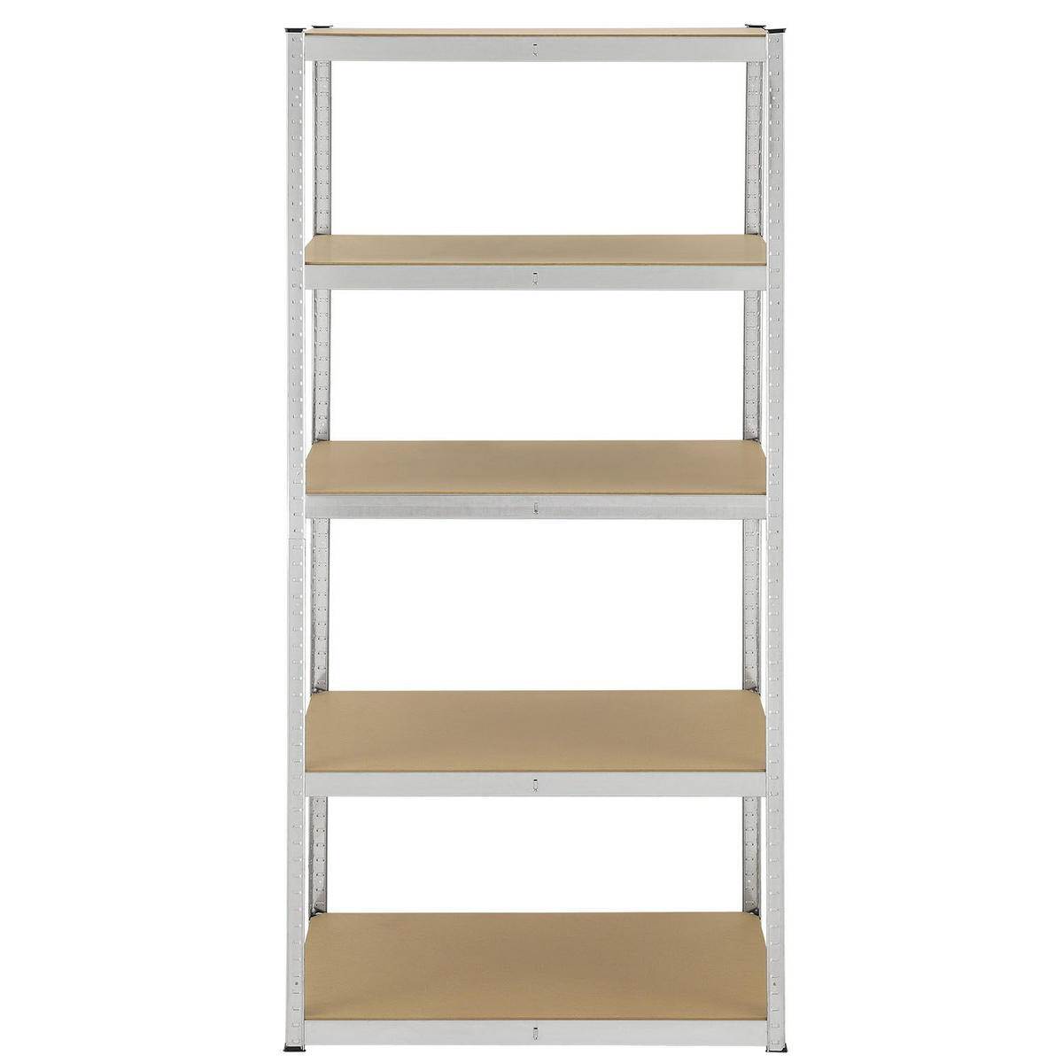 LAGERREGAL Basic verzinkt 200x100x60 cm - Silberfarben, Metall (100/200/60cm) - Juskys