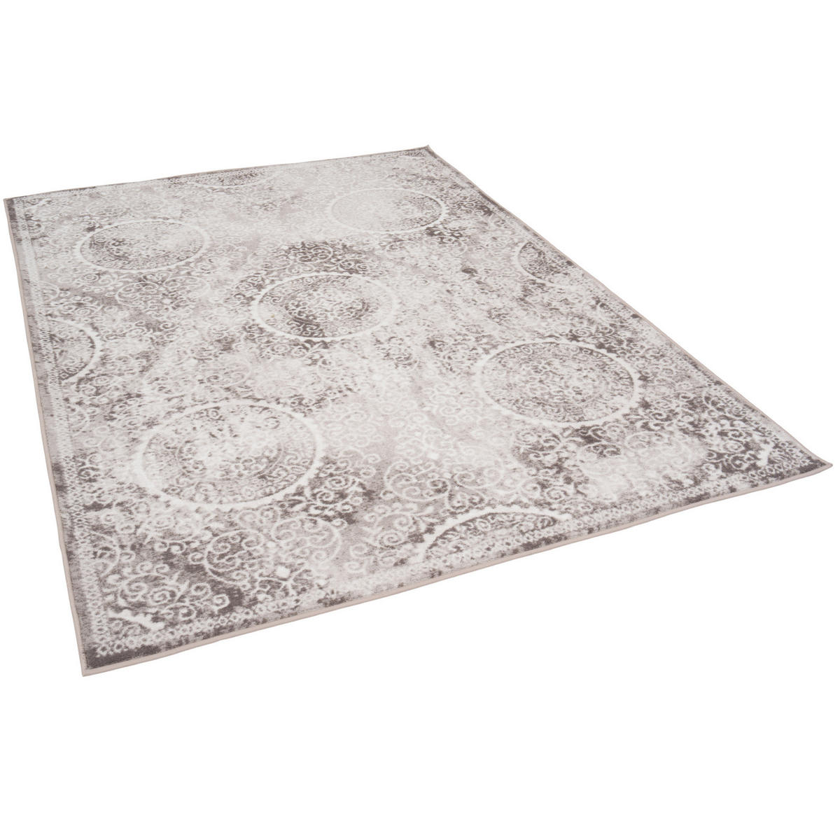 DESIGNER TEPPICH TAWIRA VINTAGE KLASSIK BAROCK - Grau, Textil (80/150cm) - Pergamon