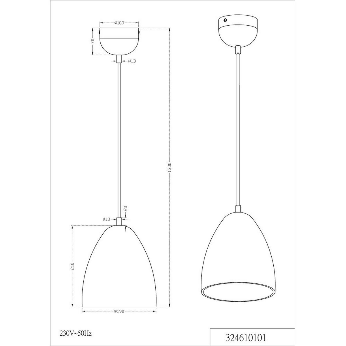 LED HÄNGELEUCHTE Metall Weiß Orange - Weiß, Metall (19/19/130cm)