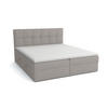 BOXBETT Doppelbett Corino Grau 180x200 cm - Grau, Naturmaterialien (180/200cm)