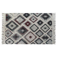 TEPPICH Weiß Rot Baumwolle (200 x 290 x 1 cm) - Multicolor, Naturmaterialien (200/290cm) - DKD Home Decor