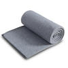 FLEECEDECKE eco-line grau meliert 130/160 cm Ketteleinfassung Anti-Pilling - Grau, Textil (130/160cm) - wometo