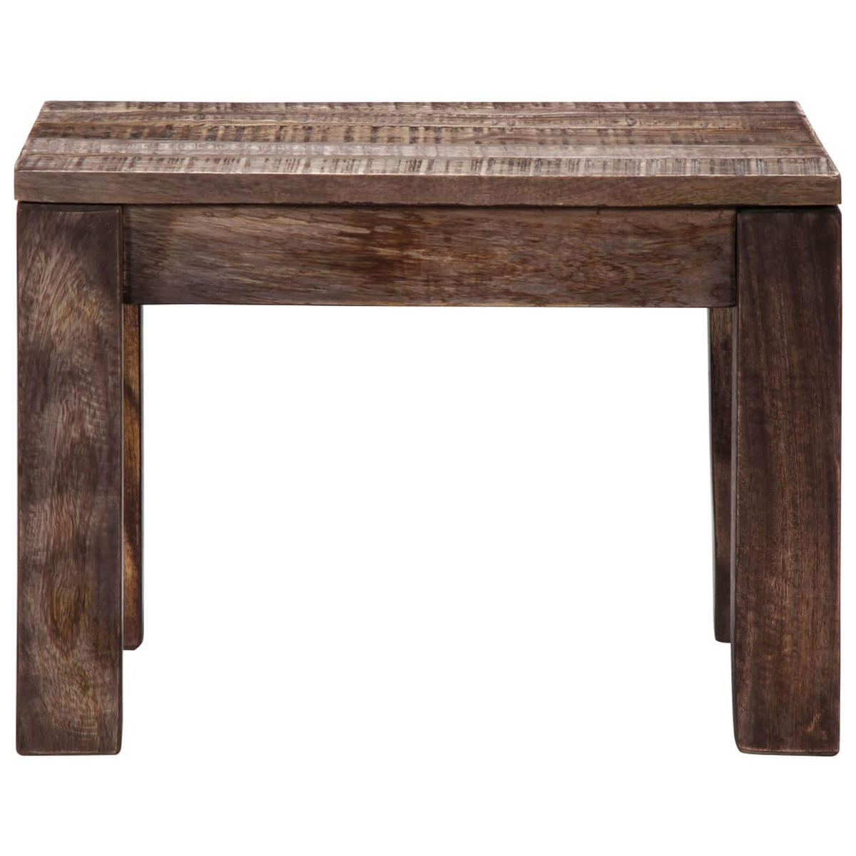 COUCHTISCH 50x50x35 cm Massivholz Mango - Braun, Holz (50/50/35cm) - furnicato